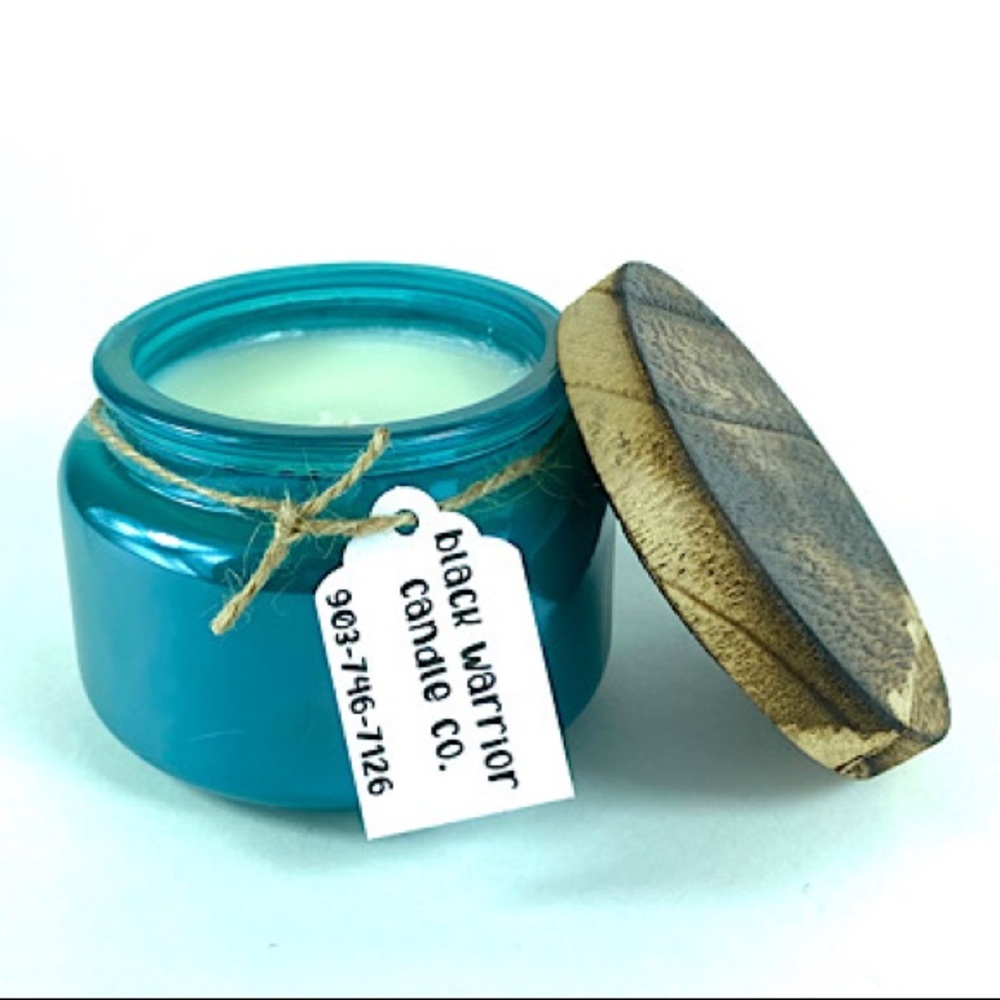 Bird of Paradise Candle in Teal Pearl Jar